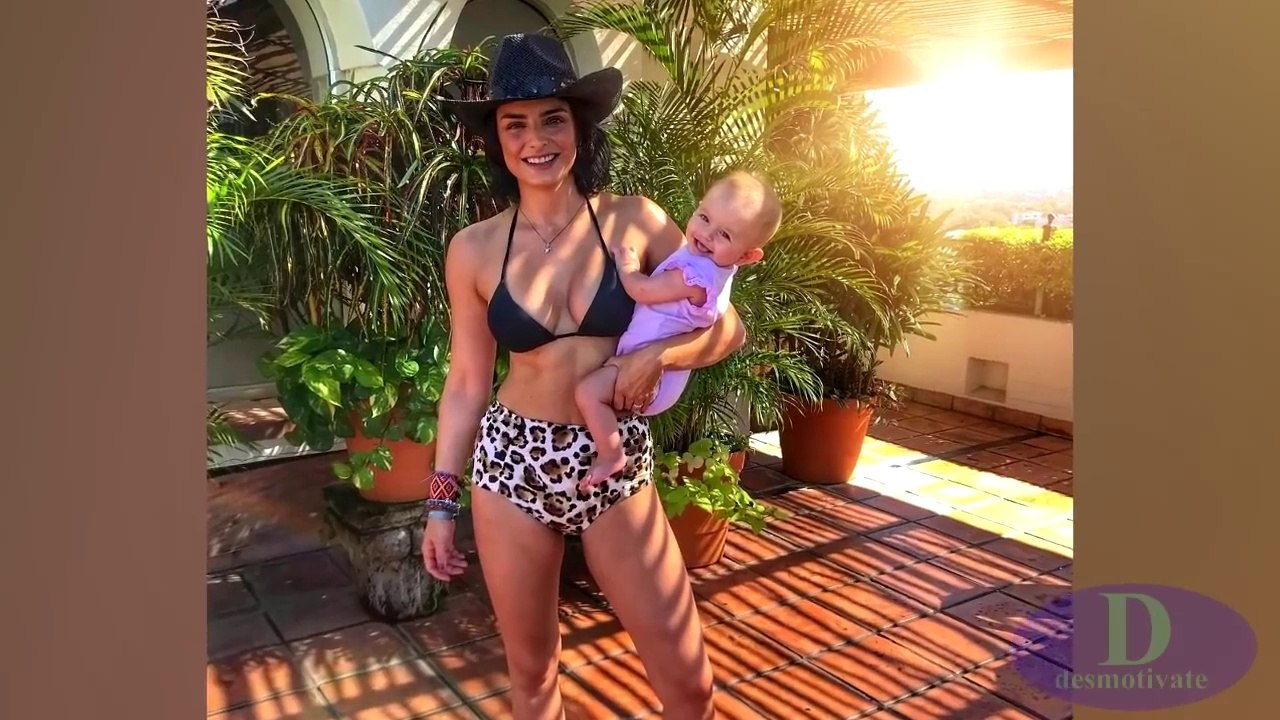 Aislinn Derbez muestra su figura a 7 meses de dar a luz
