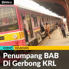 #1MENIT | Penumpang BAB Di Gerbong KRL