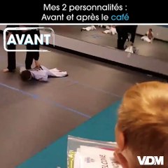 Avant/Après le café du matin