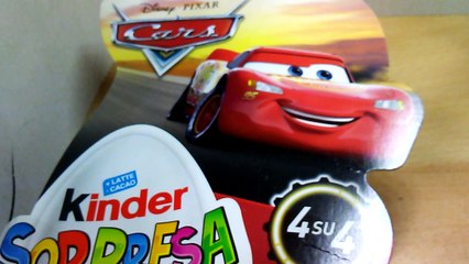 disnep pixar cars sorprese kinder 4+4