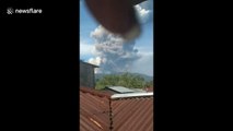 Volcano erupts on Indonesia earthquake-devastated island