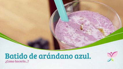 Batido de arándano azul