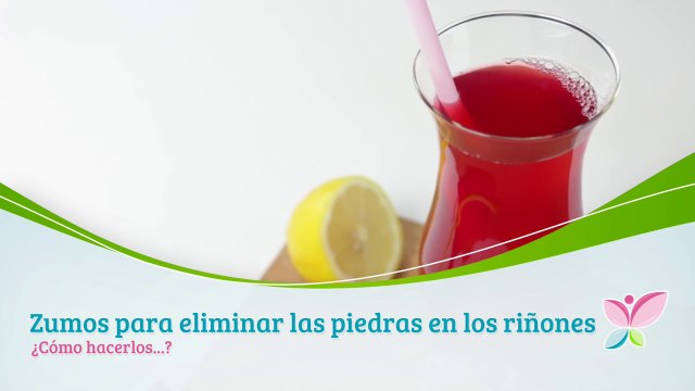 Zumo de arándanos y limón para disolver las piedras de los riñones