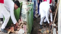 Raju Srivastav promotes Swachh Bharat Abhiyan by cleaning Mumbai streets; Watch Video | FilmiBeat