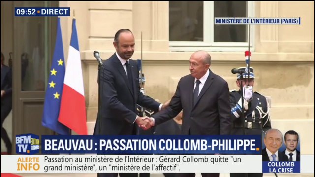 En intégralité - La passation de pouvoir entre Collomb et Philippe au ministère de l'Intérieur