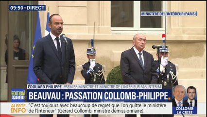 Passation de pouvoir: "Nous vivons une période difficile (...) Il nous appartient à nous tous d'être à la hauteur de la tâche", dit Philippe