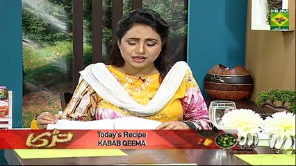 Kabab Qeema Recipe by Chef Rida Aftab 15 August 2018