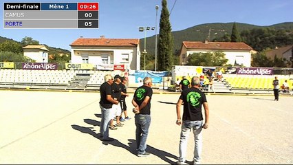 7ème national vétérans à Nyons : Demi-finale CAMUS vs BRIAND