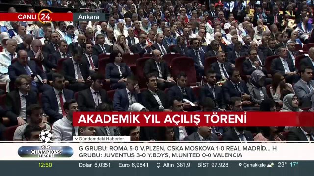 YÖK akademik yılı açılış töreni