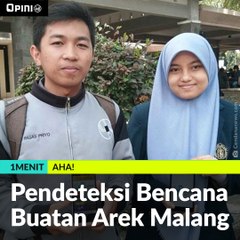 #1MENIT | Pendeteksi Bencana Buatan Arek Malang