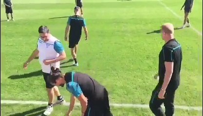 Lazio, allenamento in vista dell'Eintracht