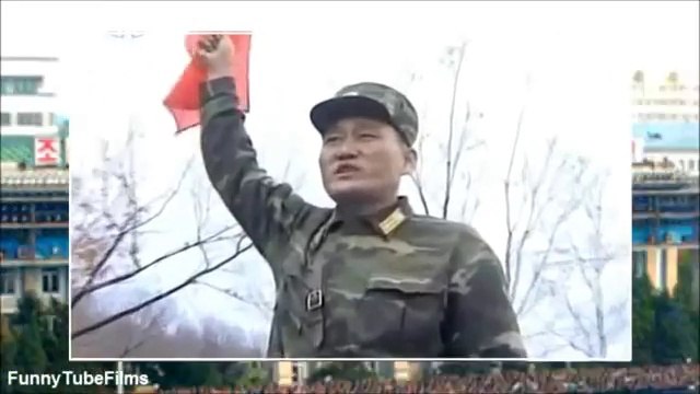 Funny North Korea soldiers training with dogs