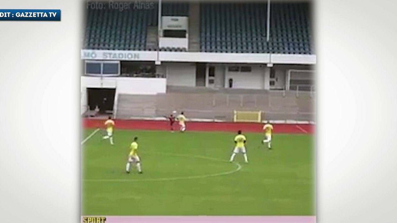 Il marque d’une demi-volée de 40 mètres en D4 suédoise