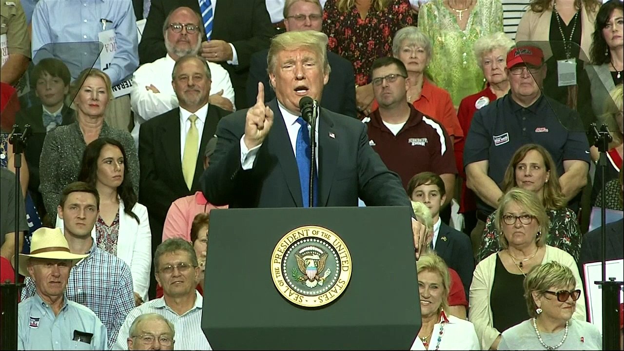 Donald Trump mocks Dr Christine Blasey Ford's testimony