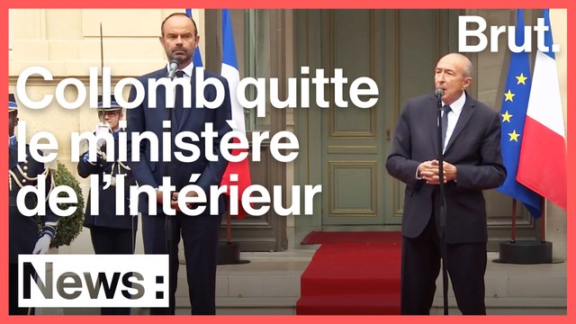 Passation de pouvoir glaciale entre Gérard Collomb et Édouard Philippe