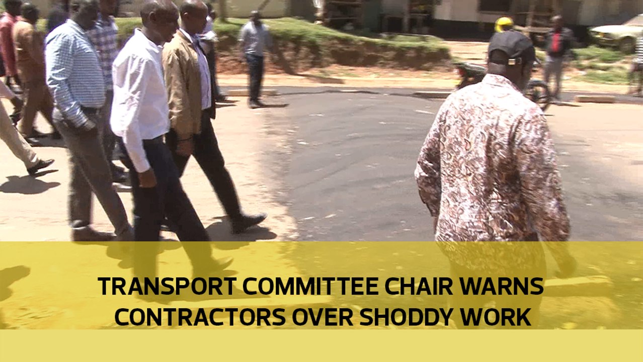 Transport committee chair warns contractors over shoddy work