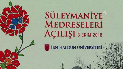 Süleymaniye Medreseleri" Açılış Töreni