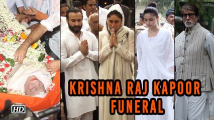 Krishna Raj Kapoor FUNERAL, Bollywood in TEARS