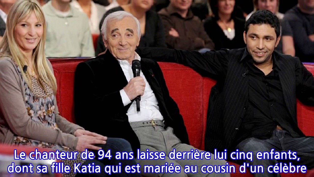 Charles Aznavour : sa fille Katia est mariée au cousin d’un célèbre chanteur