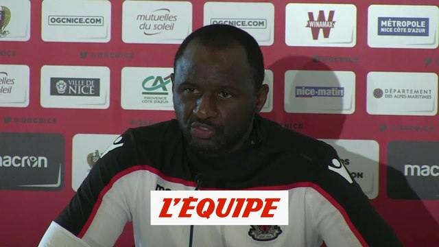 Vieira «On manque de régularité» - Foot - L1 - Nice