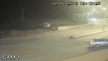 Trafik Kazası Güvenlik Kamerasına Yansıdı