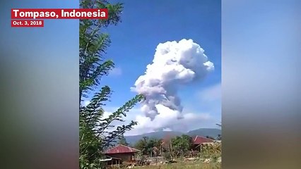 Indonesia's Mount Soputan Erupts On Quake-hit Island