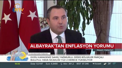 Bakan Albayrak'tan enflasyon yorumu