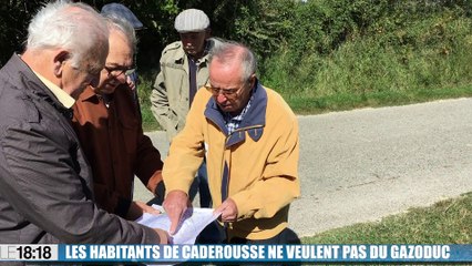 Les habitants de Caderousse dans le Vaucluse ne veulent pas d'un gazoduc sur leur commune