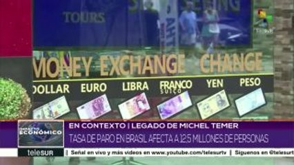 Tasa de paro en Brasil alcanza a 12.5 millones de personas