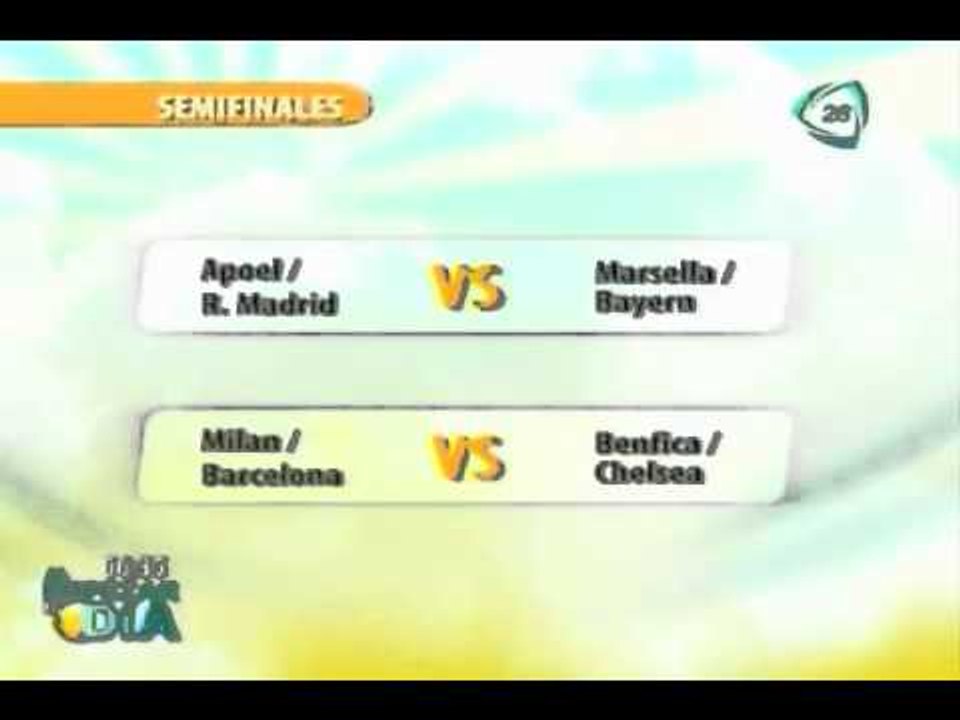 Listos los cuartos de final de la Champions