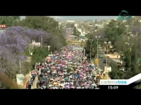 Profesores realizan paro laboral de tres días en Oaxaca