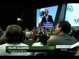 El presidente Felipe Calderón exaltó las acciones de su gobierno