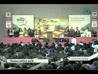 Felipe Calderón destacó los logros de la política social de su gobierno