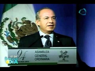 Sin soluciones alternativas contra el narco: Calderón