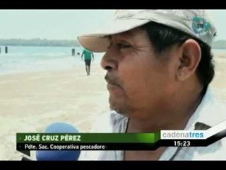 Derrama de petróleo afecta a los pescadores del puerto de Veracruz