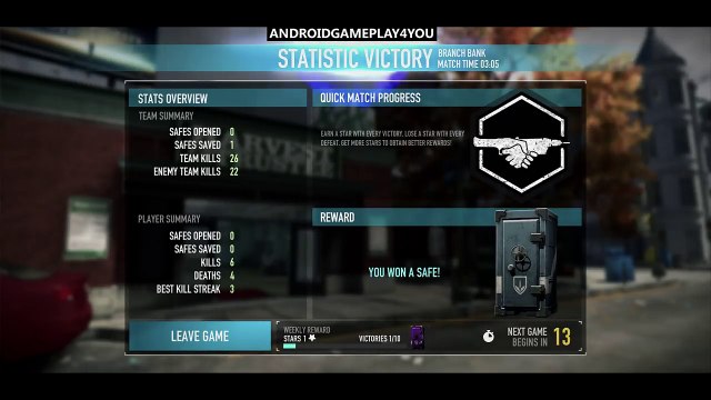 PAYDAY Crime War Android GamePlay (Multiplayer Coop Shooter)