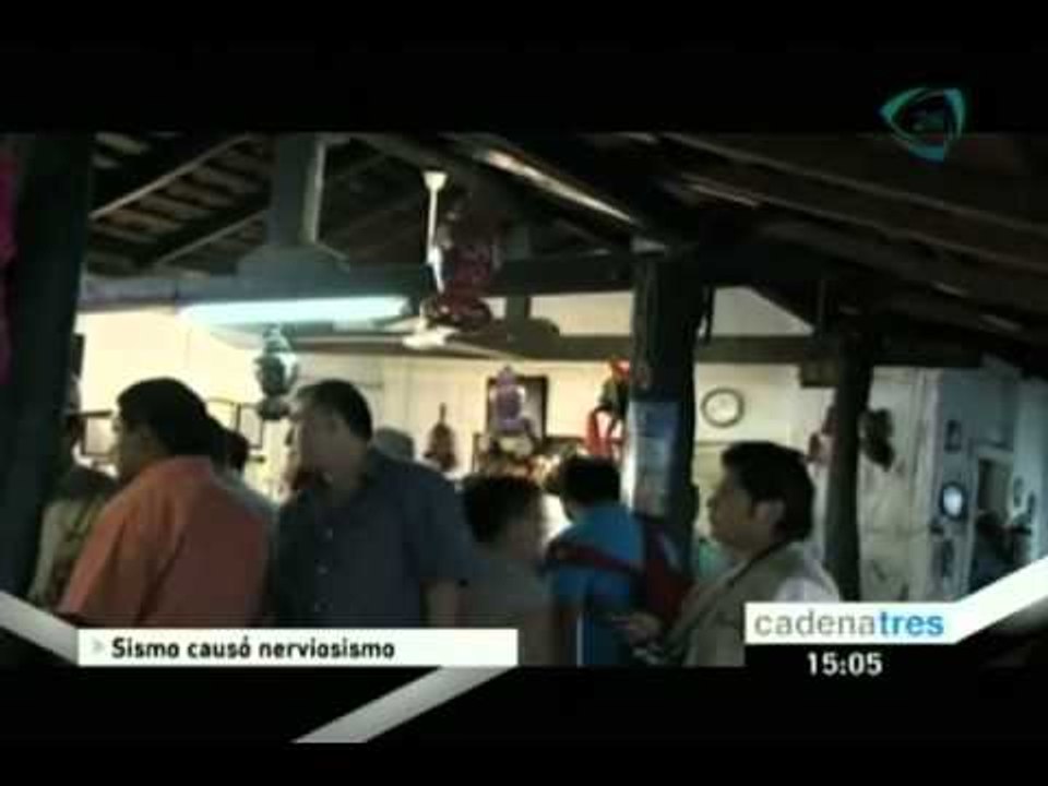 Sismo de 5.6º Richter causó nerviosismo en el D.F.