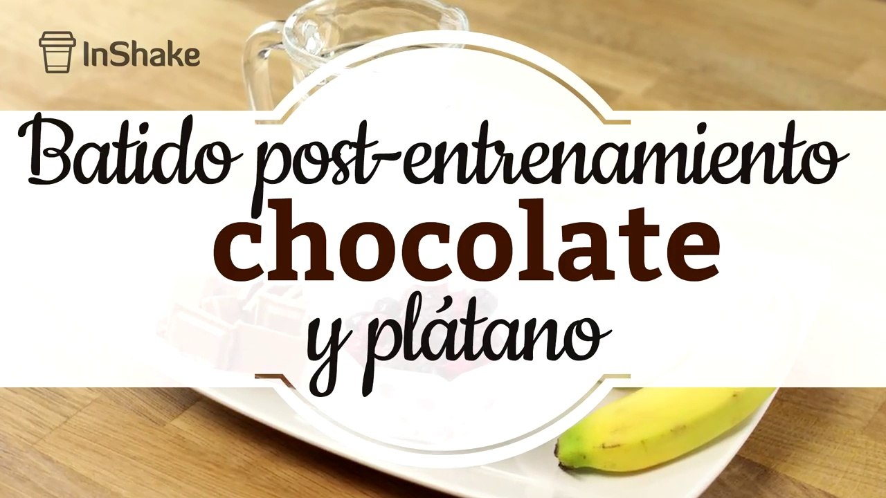 Batido post entrenamiento de chocolate