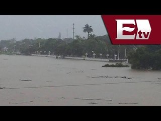 Ingrid deja severos daños y pérdidas en Veracruz / Titulares con Georgina Olson