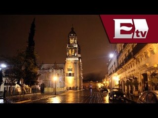 Iluminación Patria en los edificios del Centro de Zacatecas / Vianney Esquinca