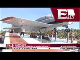 Turistas son trasladados en aviones militares de Acapulco a la Ciudad de México