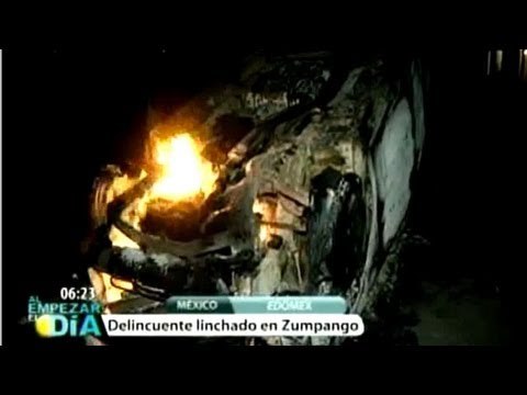 Linchan mexiquenses a delincuente por robo en Zumpango