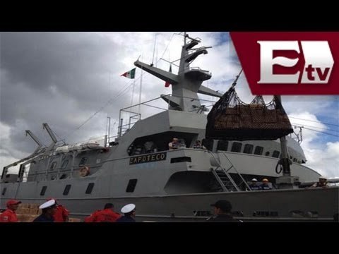 El buque El Zapoteco llega al puerto de Acapulco con ayuda para damnificados/ Excélsior Informa