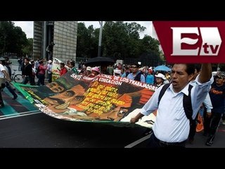 Integrantes de la CNTE salen nuevamente a las calles a manifestarse / Vianey Esquinca