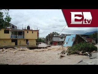 Imágenes de destrucción por el paso de la Tormenta "Manuel" / Titulares de la mañana Vianey Esquinca