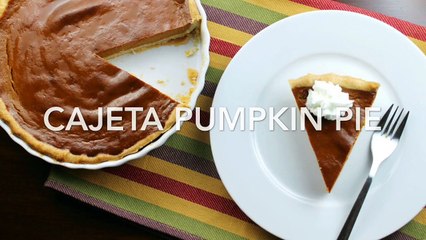 Easy-to-make Cajeta Pumpkin Pie