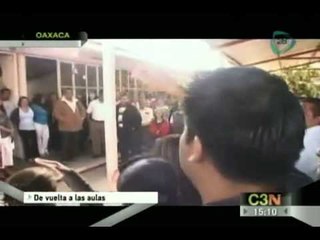 Los maestros del CNTE regresan a las aulas en Oaxaca