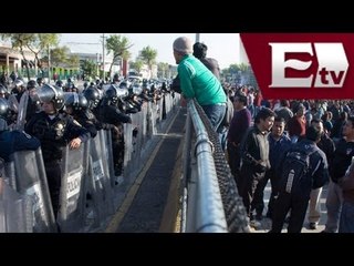 Policía capitalino en coma tras confrontación con maestros: SSPDF / Titulares, con Pascal Beltrán