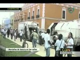 Montañas de basura en las calles de Campeche