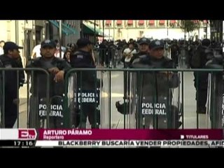 Retenes esperan evitar paso de la marcha a Centro Histórico/Excélsior Informa con Idaly Ferrá